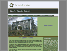 Tablet Screenshot of carriergenealogy.com